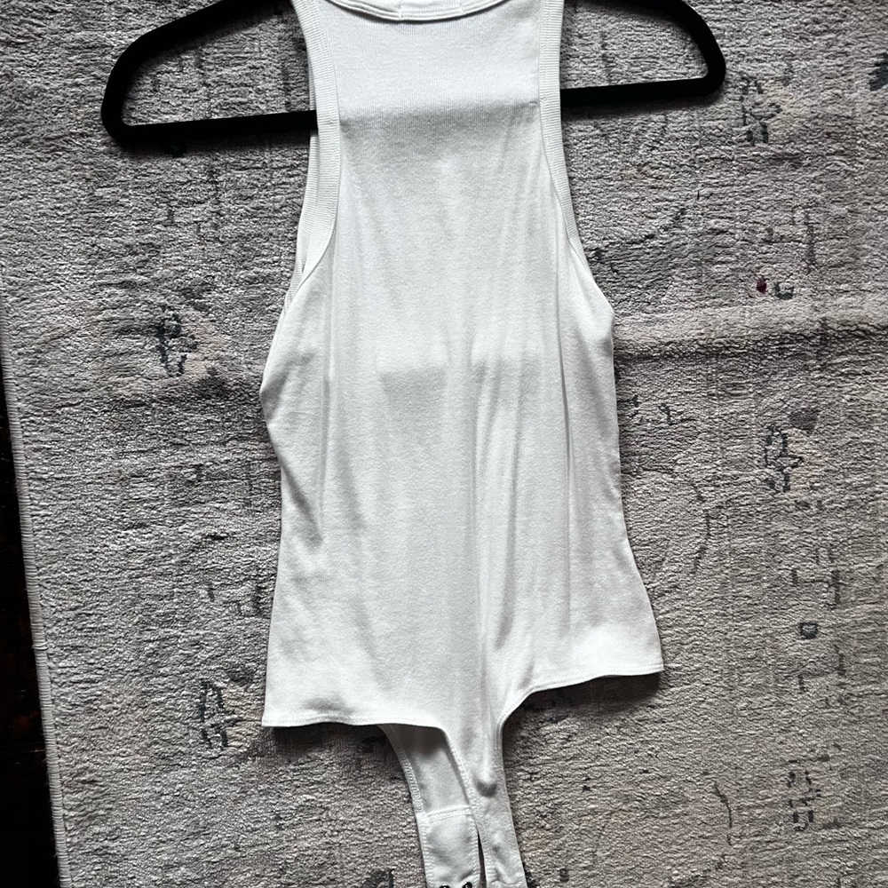 White Sleeveless Bodysuit